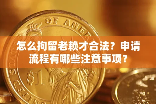 武汉怎么拘留老赖才合法？申请流程有哪些注意事项？