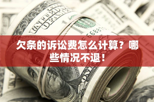 武汉欠条的诉讼费怎么计算？哪些情况不退！