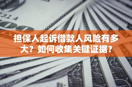 武汉担保人起诉借款人风险有多大？如何收集关键证据？
