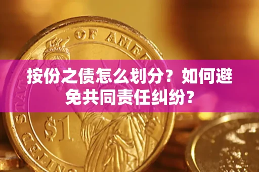 武汉按份之债怎么划分？如何避免共同责任纠纷？